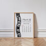 Personalised Anniversary Film Strip Calendar Print, thumbnail 1 of 8