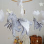 Enchanted Dancers Unicorn And Clouds Nursery Mobile, thumbnail 3 of 8