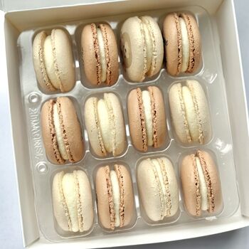 Baby Shower Bear Personalised Macarons Gift Box Of 12, 3 of 3