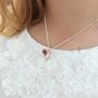 Mini Open Heart Necklace In A Variety Of Colours, thumbnail 5 of 12