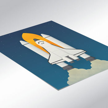 Kid's Nasa Space Rocket Poster, 3 of 4