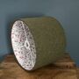 Mabel Tussock Green Tweed Floral Lined Lampshades, thumbnail 6 of 8