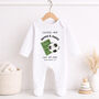 Personalised Football Mad Baby Outfit, thumbnail 3 of 8