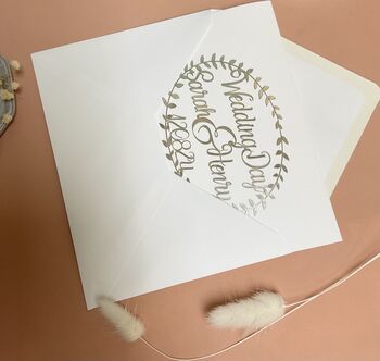 Personalised Papercut Wedding Card, 3 of 7