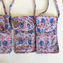 Block Print Mobile Phone Purse Fair Trade Crossbody Bag, thumbnail 11 of 11