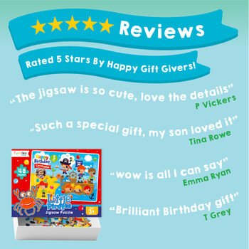 Personalised Little Pirates Birthday Jigsaw Puzzle, 6 of 10