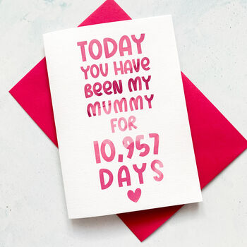 Personalised Days You've Been My Mum Card, 4 of 7