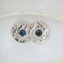 Sterling Silver Semi Precious Shield Earrings, thumbnail 8 of 12