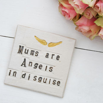 'Mums Are Angels In Disguise' Coaster, 3 of 5