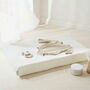 Luxury White Fabric Anti Roll Changing Mat, thumbnail 5 of 6