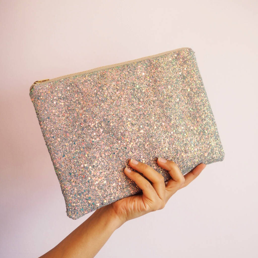 Sparkly Glitter Clutch Bag, 1 of 7