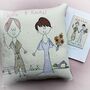 Personalised Embroidered Wedding Gift Cushion, thumbnail 4 of 12