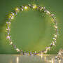 Metallic Leaf Fairy Light Hoop, thumbnail 1 of 7