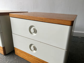 Pair Mid Century Bedside Cabinets By Stag, 5 of 6