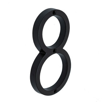 Five Inch Black House Numbers 0 Nine, 9 of 10
