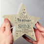 Personalised Wooden Star Teacher Gift, thumbnail 5 of 5