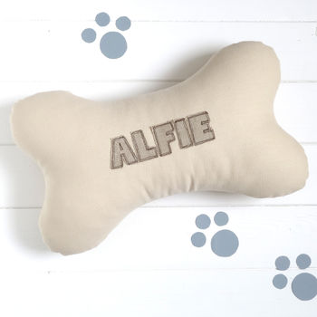 Personalised Dog Bone Cushion Gift, 2 of 10