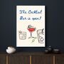 A4 Print, The Cocktail Bar Is Open, thumbnail 4 of 5