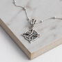Sterling Silver Witches Knot Necklace, thumbnail 6 of 7