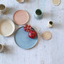 Pale Pink Ceramic Dinner Plate Stone, thumbnail 6 of 6