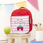 Personalised Circus Themed Red Lunch Bag, thumbnail 8 of 10