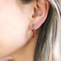 Red Heart Shaped Earrings Multipack, thumbnail 3 of 8