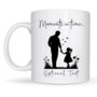 Personalised Dad And Daughter Silhouette Mug, thumbnail 1 of 8