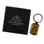 Black And Gold Millefiori Keyring, thumbnail 3 of 8