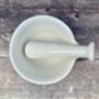 White Ribbed Pestle And Mortar, thumbnail 3 of 4