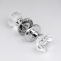 Diamond Crystal Faceted Clear Glass Mortice Door Knob, thumbnail 5 of 5