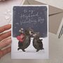 Cute Bear In Love Husband Valentines Day Card, thumbnail 2 of 2