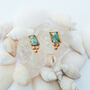 Semi Precious Gemstone Stud Earrings, thumbnail 7 of 12