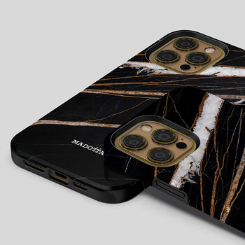 Gold Marquina Marble Tough Case For iPhone, 4 of 4