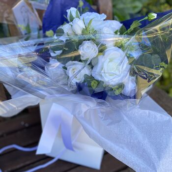 White Rose Gift Bouquet, 9 of 12