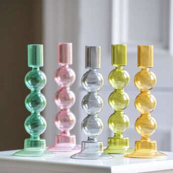 Two Tone Bubble Candle Stick, 3 of 8