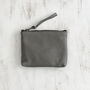 Fair Trade Leather Zip Coin Purse Contrast Lining, thumbnail 9 of 12