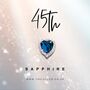 Sparkly Sapphire Anniversary Heart Card, thumbnail 2 of 12