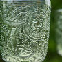 Set Of Four Green Paisley Wine Goblets, thumbnail 4 of 7