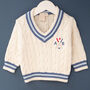 Little Cricket Club Personalised Baby And Children’s Jumper, thumbnail 1 of 12
