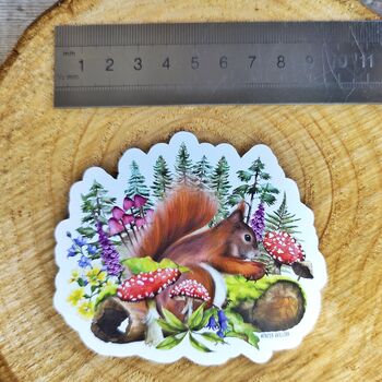 Squirrel Woodland Waterproof Sticker, 4 of 4