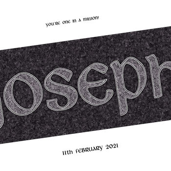 Personalised Family Name Or First Name Print Word Art, 3 of 7