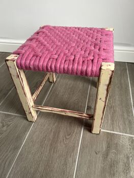 Felted Merino Wool Woven Stools, 7 of 8