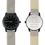 Personalised Mens Black And Grey Watch In Gift Box, thumbnail 3 of 9