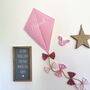 Personalised Pink Hanging Kite Decor, Baby Girl Room Wall Art, thumbnail 11 of 12