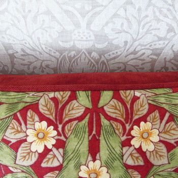 Claret Pimpernel William Morris 13' x 18' Cushion Cover, 3 of 5