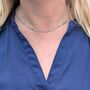 K2 Jasper Skinny Gemstone Beaded Necklace, thumbnail 2 of 7