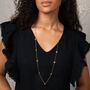 Gold And Silver Plated Floral Charm Necklace, thumbnail 1 of 5