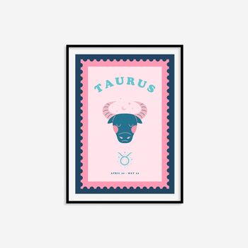 Children's Taurus Zodiac Print, 4 of 8