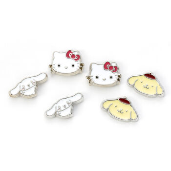 Hello Kitty Cinnamon Roll And Pompompurin Stud Earring Set, 6 of 7
