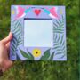 Love Bird Hand Painted Decorative Mini Mirror, thumbnail 2 of 6